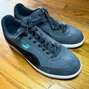Puma Liga Opulence Men's 7.5 Dark Grey Black Sneakers